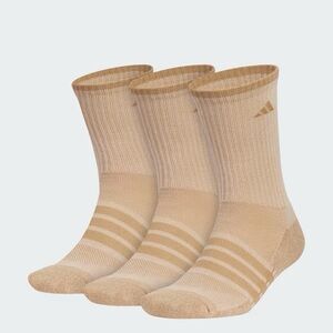 Men's Cushioned X 4 3-Pack Crew Size Large, Warm Sandstone—NWT